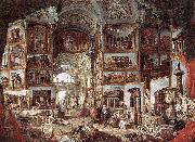 Giovanni Paolo Pannini Picture gallery with views of ancient Rome oil painting reproduction
